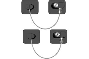 Excefore Window Door Lock Cable Restrictor with Keys, Baby Child Safety Locks, Anti-Theft Security Lock, Protection Lock Buckle Cable Catch Wire for Home Safety