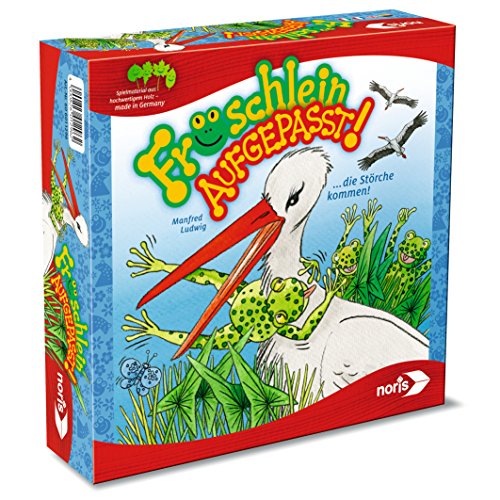 Preisvergleich Produktbild Noris Spiele 606011296 - Fröschlein aufgepasst, Kinderspiel