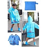 Hayvan Desenli &Ccedil;ocuk Yağmurluğu, Yağmurluk, Kap&uuml;şonlu, &Ccedil;antalı, Unisex