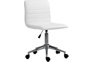 ‎SVITA SVITA Linus Schreibtischstuhl Kinder Drehstuhl Kunstlederbezug Indoor Kinderzimmer höhenverstellbar Weiß