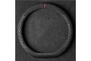 EXOGUN Auto Volante Copertura per Volkswagen VW Golf/Polo 5 6 7 8 GTE GTI GTD Clubsport Antiscivolo Interno Coprivolante Auto Traspirante Durevole Coprivolanti Universale,Red- D type