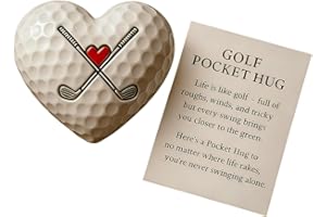 Eznaobo Golf Pocket Hug, Pocket Hug Golf Ball with Encouraging Message Card, Positive golfs Ball Gifts for Women & Men, Good luck Support Gifts