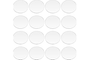 FINGERINSPIRE 30 Pcs Clear Circles Acrylic Sheet 50mm Circular Miniature Bases Blanks Acrylic Disc Flat Round Acrylic Base for Miniatures Wargame Halloween Christmas Craft Keychain