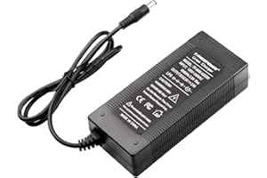 TANGSPOWER Chargeur de Batterie 36V 2A 42V Chargeur pour vélo électrique Batterie 36V avec XLR la Connexion 3 Broches (Gris foncé)