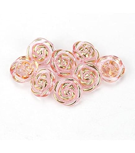 Lot De 6 Boutons Fantaisie Fleur Marguerite 14mm – Couleur Au Choix