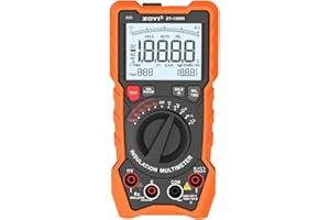 ZOYI ZT-1000R Digital Insulation Tester Multimeter, Megohmmeter 50–1000V, 19,999 Count Auto-Range, True RMS, PI/DAR, Temp, Rechargeable, 20GΩ
