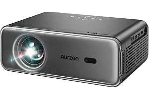 AURZEN Eazze D1 PRO High Brightness Smart Projector with WiFi and Bluetooth, Netflix-Officially-Licensed, Auto Focus & Keystone, DoIby Audio, Silver
