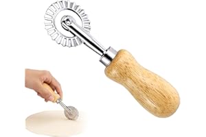 WQNNQW Roulette Coupe Pate Patisserie,Roulette De Découpe,pour Pâtes,pour Raviolis Et Pizza, Boulette Dentelle Fabrication Rouleau,pour La Maison Et La Cuisine