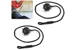ICYWINK 2 Stück Kofferraum Halteband Hutablage, Heckablage Strap Ersatz für Golf 6 MK6, Auto Universal Haltebänder, Heckablage Strap für VW Golf 6 5 4, MK6, MK5, GTI R20, Schwarz