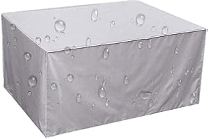 HYFBH Pokrowce na meble ogrodowe, 250 x 120 x 85 cm, wodoodporne, ulepszone pokrowce na stół i krzesła ogrodowe Oxford 420D, prostokątne pokrowce na meble ogrodowe, zestaw pokrowców na meble rattanowe