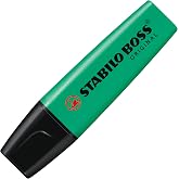 Stabilo 70/51 Boss Original Marker İşaretleme Kalemi, 2 mm ve 5 mm U&ccedil;, Koyu Yeşil
