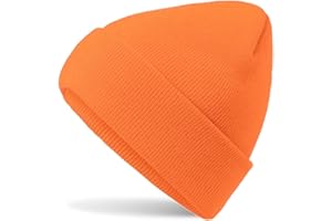HATSATAR Hatstar Wintermütze | Damen Beanie Mütze | Herren Feinstrick Beanie | für Frauen Männer Unisex | Cuffed Hats Weich & Warm