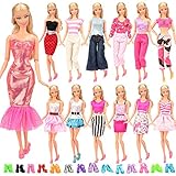 REGALO PARA NIÑAS - Una variedad de diferentes disfraces hacen que los niños novedosos, los niños pueden vestir muñecas de acuerdo a sus preferencias y enriquecer su imaginación. Deles ropa de muñecas de juguete para el día de los niños, cumpleaños, feriados y fiestas divertidas para niñas y adolescentes.