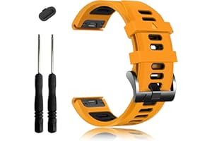 EZMVZKU 26mm Silicona Correa de Pulseras para Garmin Fenix 8 AMOLED 51mm/7X/7X Pro/6X/6X Pro/5X Plus/3/3 HR,Quickfit Correas Deportiva Banda para Epix Pro 51mm/Enduro 3/Tactix 7 Pro/Descent Mk3i 51mm