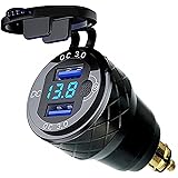 Motorrad Zigarettenanzünder-USB Ladegerät-Adapter für BMW Motorrad - QC 3.0 Doppelstecker USB Steckdose Ladegerät 12V, Schnel