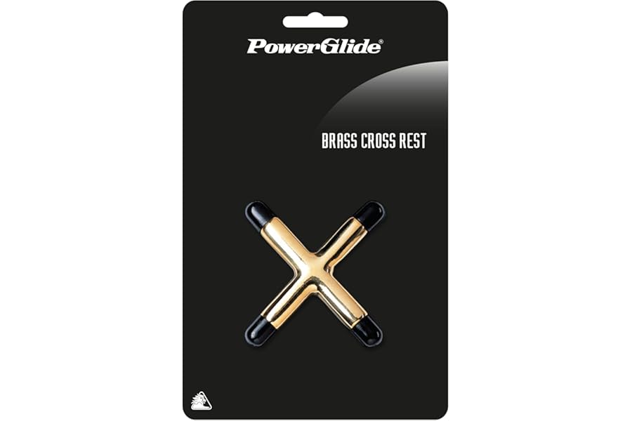 PowerGlide Snooker, Pool or Billiard Cue Rest | Brass or Nylon White | Spider, Cross or Bridge Rest
