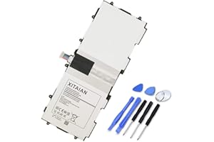 XITAIAN T4500E T4500C Batterie Remplacement pour Samsung Galaxy Tab 3 10.1 GT-P5200 (3G & WiFi) GT-P5210 (WiFi) GT-P5220 (LTE, 3G & WiFi) GT-P5213 P5210 P5200 P5220 P5213 3.8V 6800mAh