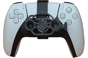 SHEAWA Pour PS5 3D Mini Volant de Contrôleur Gaming Racing Game Accessoires de Remplacement (Carbon Fibre)
