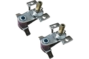 NUHFUFA KST-168 - Termostato eléctrico para horno de 250 V 16 A, interruptor regulador de temperatura M4, orificio de tornillo ajustable, accesorios para driver de temperatura (2 unidades)
