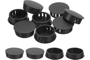 QUARKZMAN 12 stycken 35 mm (1–3/8 tum) täcklock för borrhål nylon