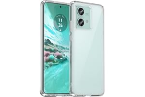 Oprimio Krystalicznie przezroczyste etui do Motorola Moto Edge 40 Neo [silikonowe etui] [% 100 przezroczyste] [niemiecki materiał] ultra cienkie przezroczyste etui na telefon komórkowy do Motorola