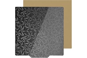 Cavabia Cavabien PEI Feuille PEO pour MK2, MK2A, Anet A8, Anet A6, Wanhao Duplicator i3, Plaque de Construction, lit Chauffant, Plate-Forme Flexible en Acier à Ressort, Un côté texturé et Un côté lis