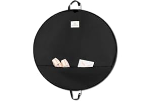 Kendall Country Teen Girl & Adult Tutu Garment Bag - 40 in. Pancake Dance Bag with 3 in. Gusset for Teen & Adult Tutu Skirts with Inner Strap & Hanger Loop to Hold Shape of Tutu for Women., Raven,
