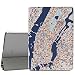 Produktbild MoKo Hülle für iPad Air - PU Leder Tasche Schale Smart Case mit Translucent Rücken Deckel, mit Auto Schlaf/Wach Funktion und Standfunktion für Apple iPad Air 9.7" Tablet, New York City