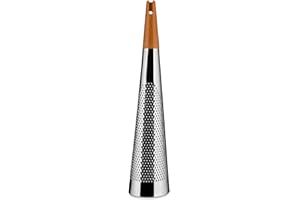 Alessi RS08 Todo - Râpe à Fromage et Noix de Muscade Design Géant en Acier Poli et Bois