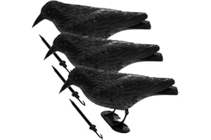 CB HOME & STYLE Antepecho 3 Pack Cuervo Cuervo palomas pájaro Ahuyentador Lock pájaro