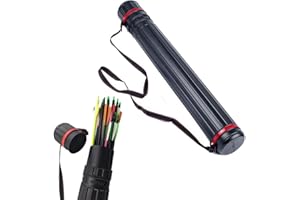 AMEYXGS Tiro con Arco Carcaj de Flecha Telescópica Tubo de Flecha para Caza y Tiro al Aire Libre