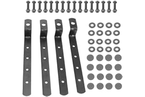 Gorgeri Side Box Bracket, Universal Iron Side Suitcase Mounting Brackets Kit Modification Suitable for Modification, Bracket for Side Luggage Suitcase