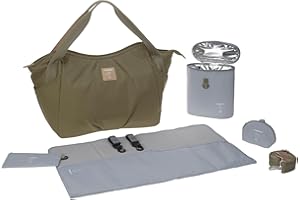 LÄSSIG Sac à Dos Sac à Langer/Green Label Twin Bag Triangle Olive