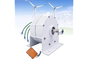 DPQYJPP Alternateur électrique Triphasé, Générateur à Aimant Permanent 3000W-10000W, Moteur à Aimant Permanent D'alternateur AC Bricolage, pour Générateur D'éolienne Horizontale,5000W-12V
