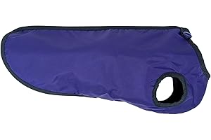 Doggie Coats Waterproof Fleece Lined Dog Raincoat, Dachshund Step In Design (Purple, 16 inch)