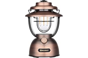 OLIGHT Olantern Classic 2 Pro Campinglampe 300 LM, LED Laterne im Retro-Stil Stufenlos Dimmbar, Notstrombank USB Wiederaufladbar, für Camping, Garten, Stimmungsvolle Dekoration, Wandern