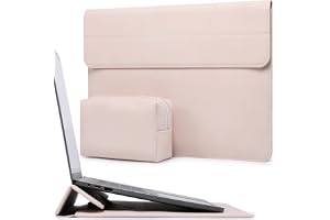 HYZUO 13 Tum Laptopväska Fodral med Stativfunktion, Aprikos | för MacBook Air 13 M5-M1, 2026 13" MacBook Neo, 2026-2016 MacBo