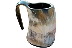 THE ANTIQUE HOUSE Tasse Viking en corne à boire de 7,6 cm pour bière, hydromel et vin Style vintage