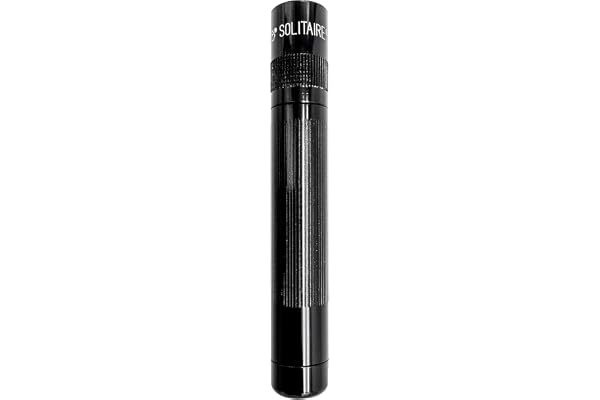 MagLite SJ3A016 Solitaire Mini Lampe de Poche LED Métal Noir 8 cm LED solitaire jusqu'à 47 lumens Taille Unique, Key chain