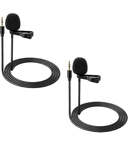 SYSTEM-S Microfono Lavalier USB-C – Per Interviste, YouTube E Podcast – Cavo 1,5 M - 3