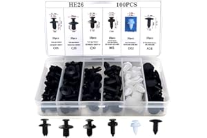Car Body Trim Clips - Dawwoti Car Retainer Clips Universal Auto Clips Plastic Nylon Rivet Trim Clamp Car Door Bumper Fender Liner Sealing Strip Fixed Clips Fasteners Tools 100Pcs