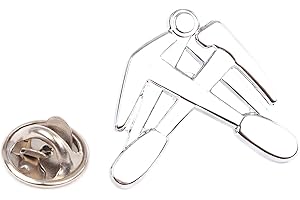 ZUNFTBEDARFDE Dachdecker Pin Anstecker, silberfarben