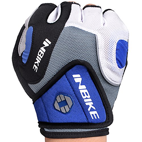 INBIKE Gants Cyclisme Demi-Doigts pour Velo VTT Gant 5mm Gel Rembourrés Anti-Choc Respirant Eté – Image 6