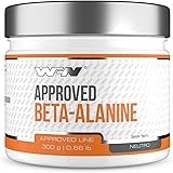 WFN Approved Beta-Alanine - Pura Beta Alanina in polvere - 300 g - Vegana e altamente dosata - Polvere pura senza additivi - 