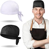 Cappelli Da Cuoco Unisex - 2 Pezzi, Traspiranti E Regolabili, Per Chef E Ristorazione - Foto 12