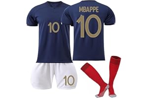 Kemen Paris Football Shirt Kid,Football Uniform Kit,Soccer Jersey,Football Sets for Boys,Football Jersey Paris,7/10/30 Star Jersey,Football Kit Kids,Socks+Protective Gear