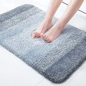 T Decore Door mats for Home Entrance Living Room | Anti Skid Doormats for Bathroom Entrance and Bedrooms | Main Door mats for Entrance (Blue, 16 x 24 Inch)