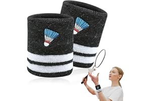 SULIUDAJI Protege Poignet Musculation,Bande de Poignet Professionnelle pour le Badminton, en Coton,Bracelets d'exercice pour Bras de Fitness,Hommes,Femmes,Badminton,Football,Basket-Ball,Tennis