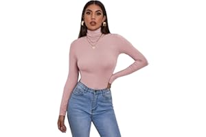 Zaif & Hari® Women's Polo Roll Neck Long Sleeve Turtle Neck Jumper - Ladies Plain Mockneck Casual Top Plus Size 8-26