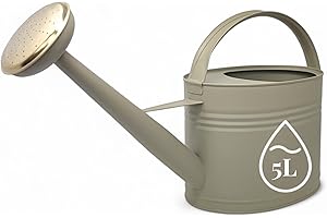 ‎LIVLIG53 LIVLIG Watering Can 5 Litres Metal Removable Watering Can Attachment, Zinc Watering Can 5 L, Watering Can for Balcony and Garden, Vintage Watering Can, Colour: Green